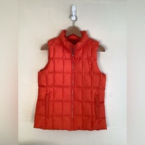 Vintage Y2K Gap Orange Puffer Vest Size Small